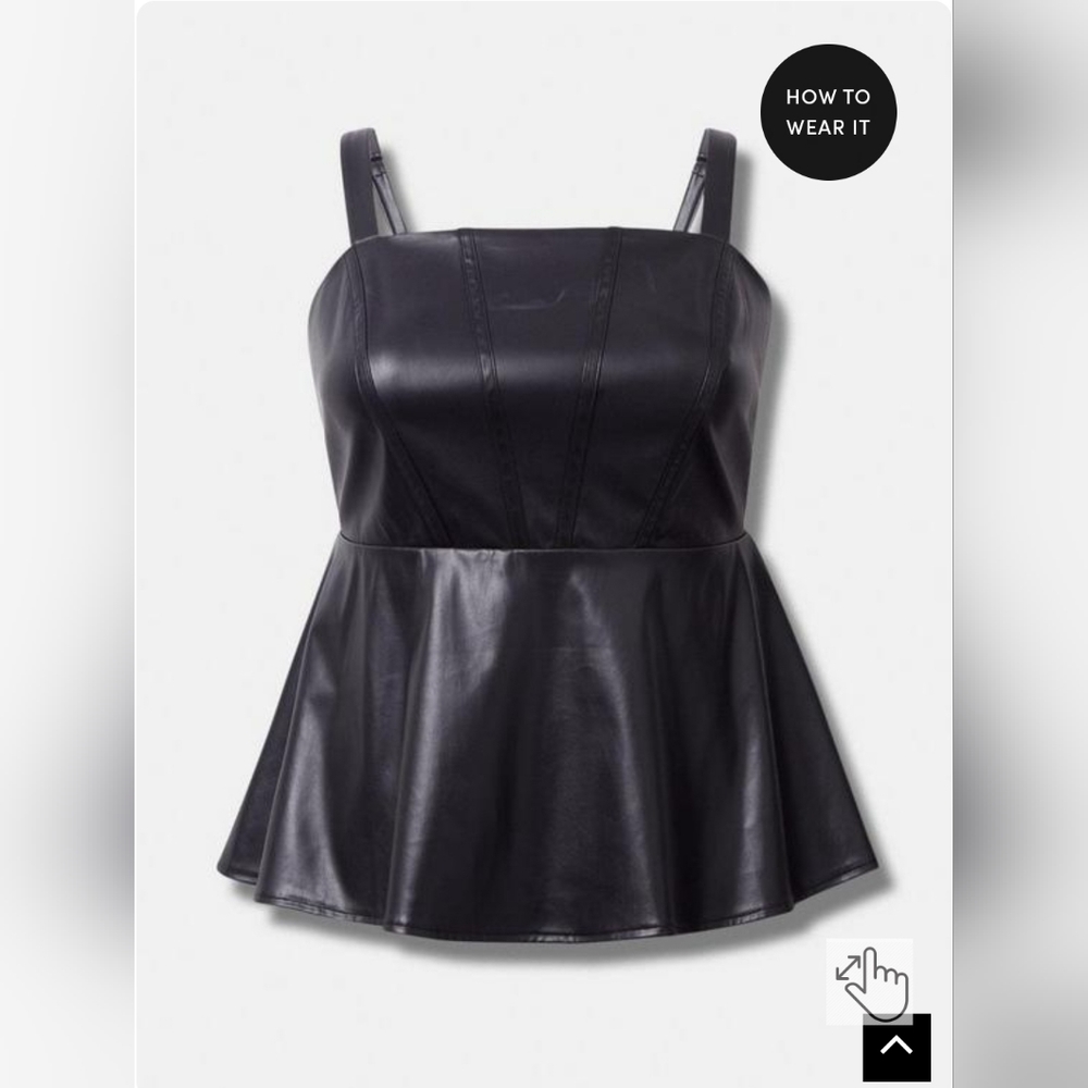 Torrid Faux Leather Corset